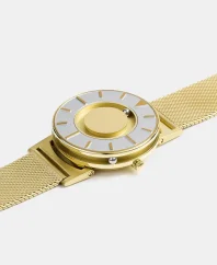 Gold Eone watch with steel strap Bradley Mesh - Gold 40MM