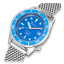 Relógio Squale de prata para homem com pulseira de aço 1521 Ocean Mesh - Silver 42MM Automatic