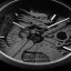 Men's black 22Designstudio Watches with leather strap Black Dragon 45MM Automatic