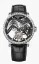 Reloj Agelocer Watches Plata para hombre con correa de cuero Tourbillon Series Silver 40MM