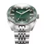 Orologio da uomo Circula Watches in argento con cinturino in acciaio AquaSport II - Green 40MM Automatic