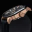 Miesten musta Audaz Watches - kello kuminauhalla Maverick ADZ 3060-04 - Automatic 43MM
