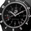 Miesten musta Marathon Watches - kello nylon rannekorulla Official USMC Black Pilot's Navigator with Date 41MM