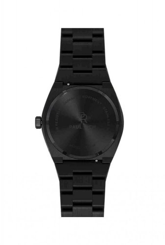 Čierne pánske hodinky Paul Rich s oceľovým pásikom Star Dust - Black 42MM