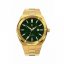 Złoty zegarek męski Paul Rich ze stalowym paskiem Star Dust - Green Gold Automatic 45MM