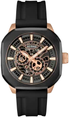 Men's black Audaz watch with rubber strap Maverick ADZ 3060-04 - Automatic 43MM
