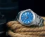 Montre Delma Watches pour homme de couleur argent avec bracelet en acier Midland Automatic Silver / Ocean Blue 40,5MM