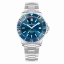 Srebrny męski zegarek Venezianico ze stalowym paskiem Nereide 3121502C Blue 39MM Automatic