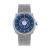 Stříbrné pánské hodinky Aisiondesign Watches s ocelovým páskem NGIZED Suspended Dial - Blue Dial 42.5MM