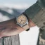 Relógio Circula Watches prata para homens com pulseira de couro ProTrail - Sand 40MM Automatic