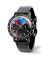 Schwarze Herrenuhr Undone Watches mit Lederband Midnight Prism 42MM