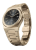 Goldene Herrenuhr Valuchi Watches mit Stahlband Date Master - Yellow Gold Black 40MM