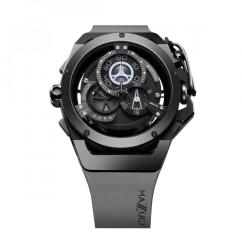 Men's Mazzucato black watch with rubber strap Rim Sport Black / Grey - 48MM Automatic