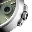 Herrenuhr aus Silber 22Designstudio Watches mit Stahlband Concrete Sport Olive Green 45MM Automati