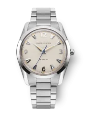 Stříbrné pánské hodinky Nivada Grenchen s ocelovým páskem Antarctic 35001M20 35MM