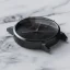 Męski srebrny zegarek Henryarcher Watches ze skórzanym paskiem Sekvens - Mørk Nero 40MM Automatic