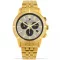 Men's gold Louis XVI watch with steel strap Majesté Iced Out - Gold 43MM