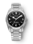 Stříbrné pánské hodinky Nivada Grenchen s ocelovým páskem Super Antarctic 3.6.9 Black No Vintage Effect 32039A20 38MM Automatic