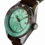 Męski srebrny zegarek Out Of Order Watches ze skórzanym paskiem After 8 GMT 40MM Automatic