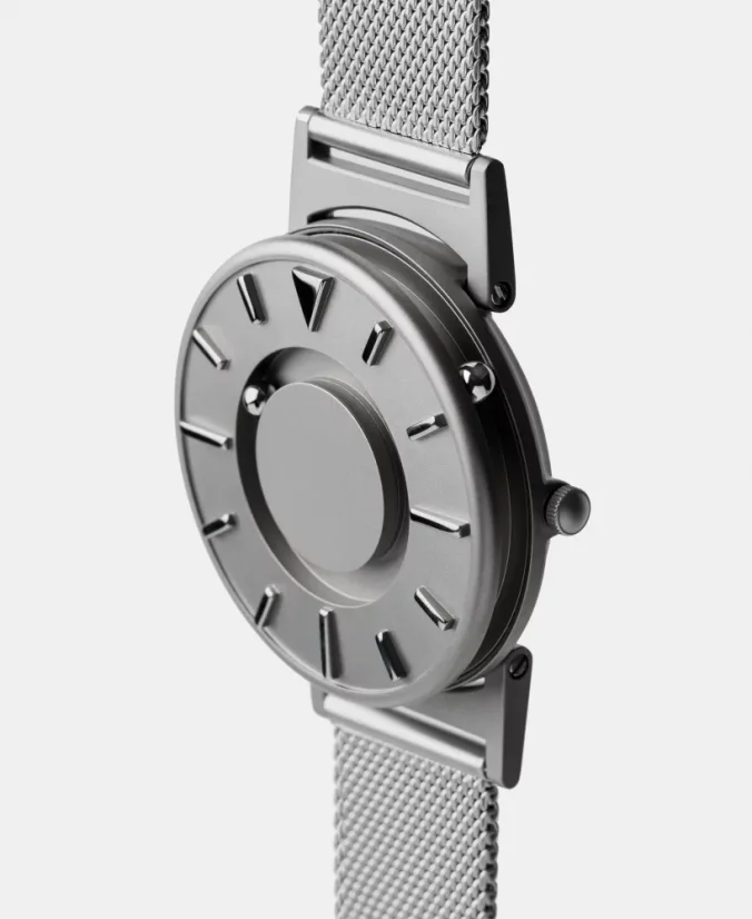 Muški srebrni sat Eone s čeličnim remenom Bradley Mesh - Silver 40MM