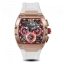 Zlaté pánske hodinky Ralph Christian s gumovým pásikom The Intrepid Sport - Ice White 42,5MM