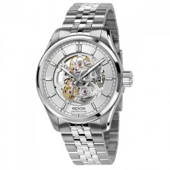 Stříbrné pánské hodinky Epos s ocelovým páskem Passion 3501.135.20.18.30 41MM Automatic
