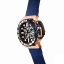 Čierne pánske hodinky Mazzucato s gumovým pásikom RIM Sub Black / Gold - 42MM Automatic
