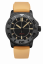 Czarny zegarek męski Undone Watches z gumowym paskiem PVD Foxtrot 43MM Automatic