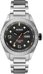 Men's silver Audaz watch with steel strap Tri Hawk ADZ-4010-01 - Automatic 43MM