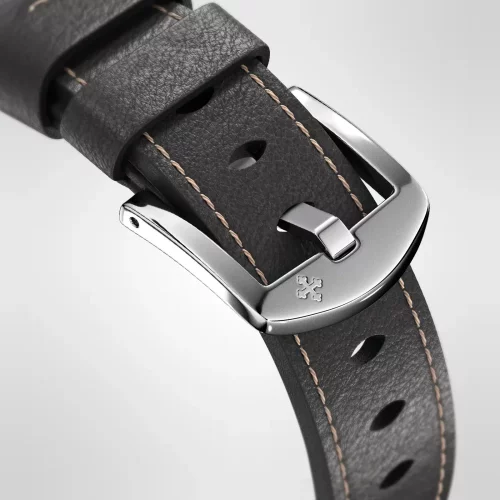 Stříbrné pánské hodinky Venezianico s koženým páskem Redentore Riserva di Carica 1321505 40MM