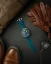 Silberne Herrenuhr Bomberg Watches mit Gummiband RACING 4.9 Blue 45MM