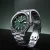 Men's silver Henryarcher watch with steel strap Akva - Underwater Green 40MM Automatic