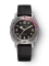 Męski srebrny zegarek Nivada Grenchen z gumowym paskiem Pacman Depthmaster 14105A 39MM Automatic