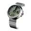 Montre 22Designstudio Watches pour hommes en argent avec bracelet en acier Concrete Sport Olive Green 45MM Automati