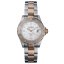 Męski srebrny zegarek Davosa ze stalowym paskiem Ternos Ceramic - Silver/Rose Gold 40MM Automatic