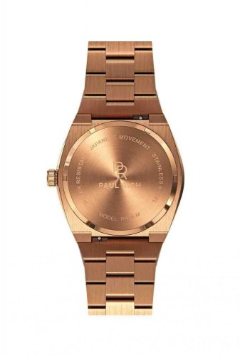 Zlaté pánské hodinky Paul Rich s ocelovým páskem Star Dust - Rose Gold 45MM