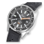 Relógio Squale prata para homens com pulseira de borracha Matic Grey Rubber - Silver 44MM Automatic