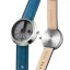 Men's silver 22Designstudio Watches watch with leather strap 4D Concrete Harbour Edition 44MM