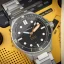 Reloj Circula Watches Plata de hombre con cinturón de acero DiveSport Titan - Black / Hardened Titanium 42MM Automatic