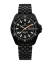 Relógio Momentum Watches homem preto com cintura de aço SQ30 Eclipse Solar Black-Ion - TROPIC FKM STEEL 42MM