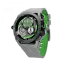 Men's Mazzucato black watch with rubber strap RIM Monza Black / Green - 48MM Automatic