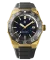 Złoty męski zegarek Paul Rich z gumowym paskiem Aquacarbon Pro Imperial Gold - Aventurine 43MM
