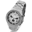 Montre Louis XVI pour homme en argent avec bracelet en acier Frosted Le Monarque 1212 - Silver 42MM