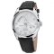 Srebrny męski zegarek Epos ze skórzanym paskiem Passion 3402.142.20.38.25 43MM Automatic