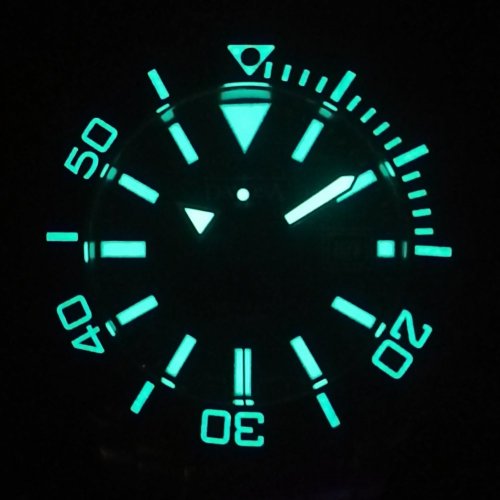 Reloj Davosa plateado para hombre con correa de acero Argonautic BG - Black 43MM Automatic