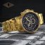 Men's gold Louis XVI watch with steel strap Palais Royale 873 - Gold 43MM