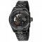 Černé pánské hodinky Epos s ocelovým páskem Passion 3501.139.25.15.35 41MM Automatic