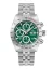 Men's silver Delma Watch with steel strap Montego Silver / Green 42MM Automatic