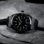 Relógio Paul Rich de homem preto com bracelete de aço Conquest 45MM
