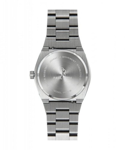 Stříbrné pánské hodinky Paul Rich s ocelovým páskem Signature Frosted Barons Blue 45MM